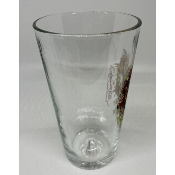 Ed Hardy Glass Cup Lightning Bolt Skull Japan Christian Audigier Flower Baller - Picture 6 of 12